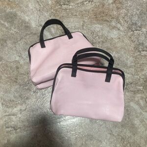 Lancome Pink Cosmetic Bag Set of 2